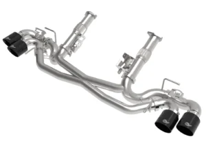 Układ Wydechowy MACH Force-Xp 304 Stainless Steel Cat-Back Exhaust w/o Muffler Black (w/ NPP) | Chevrolet Corvette C8 | 6.2 | 2020-2024
