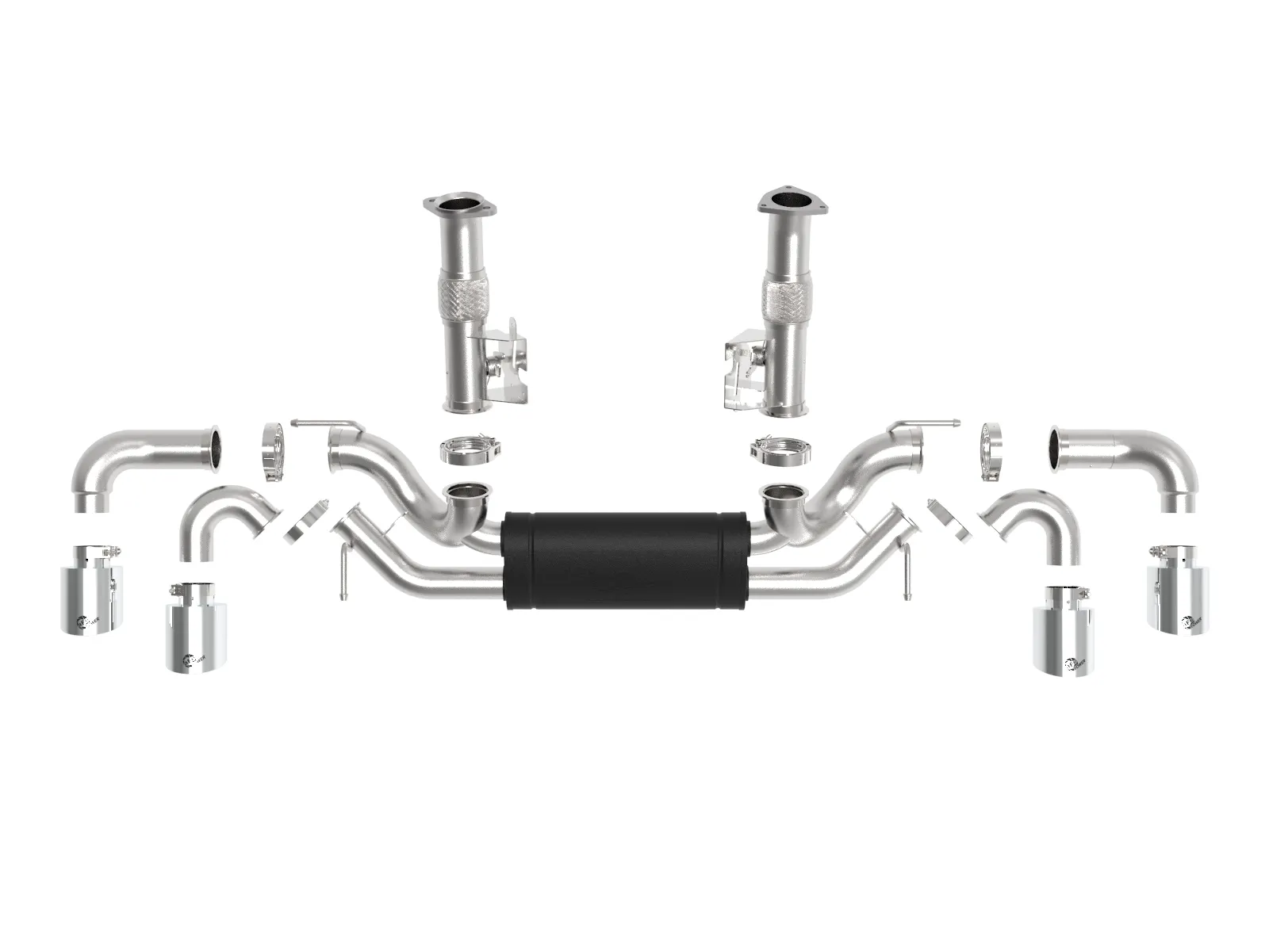 Układ Wydechowy MACH Force-Xp 304 Stainless Steel Cat-Back Exhaust w/ Muffler Polished (No NPP) | Chevrolet Corvette C8 | 6.2 | 2020-2025 - obrazek 5