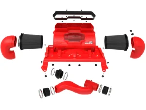 Układ dolotowy Momentum GT Cold Air Intake System in Raising Hell Red w/ Black Pro 5R Filters | RAM 1500 TRX 6.2 V8 | 2021-2024