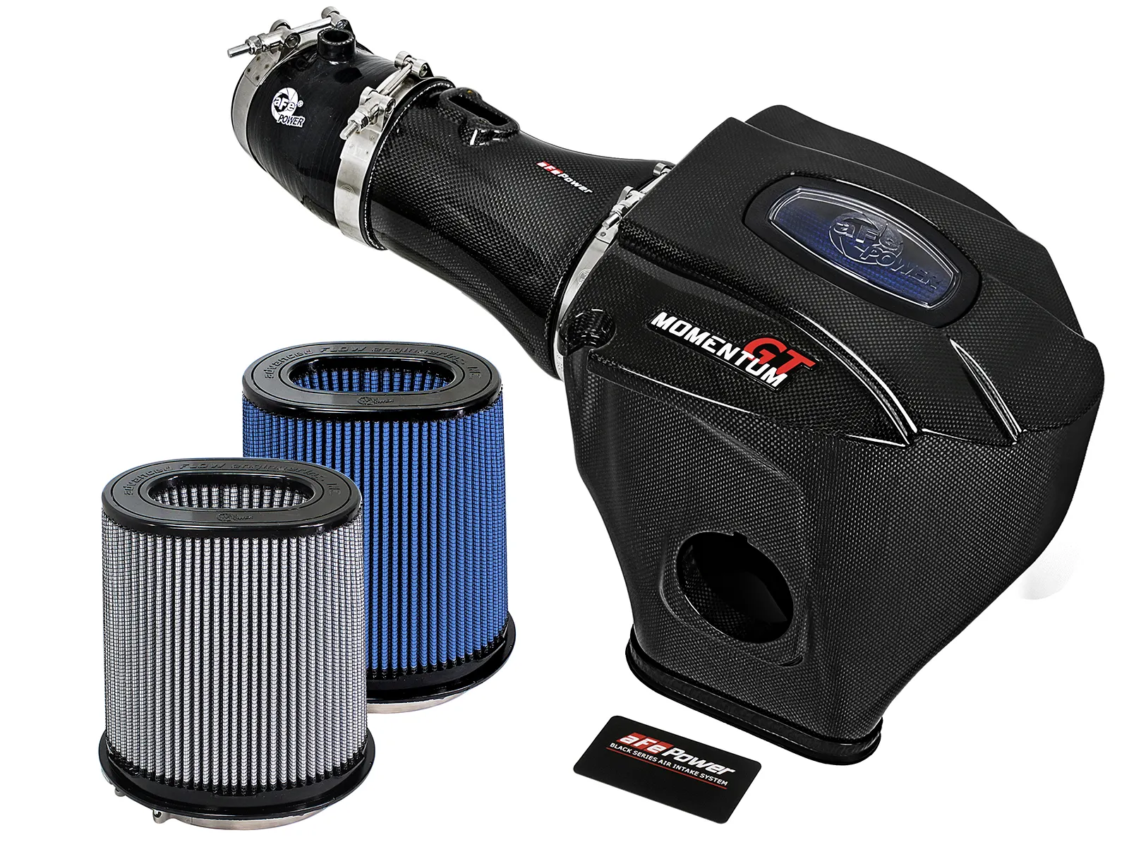 Układ dolotowy Black Series Momentum Carbon Fiber Cold Air Intake System w/Dual Filter Media| Dodge Challenger | Dodge Charger | 6.2 hellcat | 2015-2016