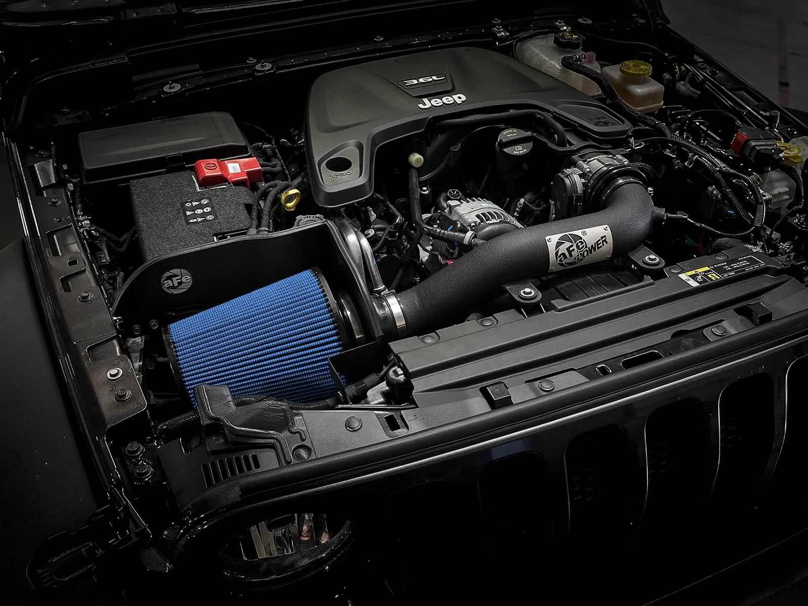 Układ dolotowy Magnum FORCE Stage-2 XP Cold Air Intake System - Black w/Pro 5R Filter Media | Jeep Wrangler JL 3.6 V6 | 2018-2025 - obrazek 4